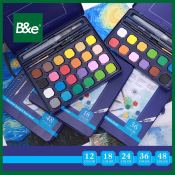 bnesos Solid Watercolor Paint Set - 12-48 Colors