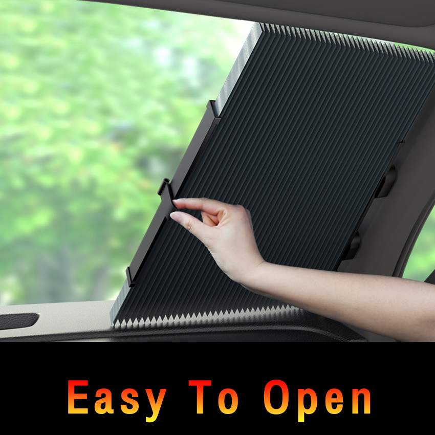 MJY Car Retractable Curtain Car Sun Protection Heat Insulation Sunshade