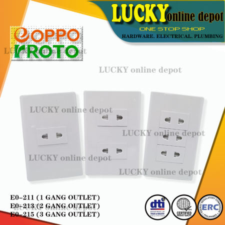 EOPPO WIDE SERIES EO-211, EO-213 , EO-215  Outlet 10A-250V