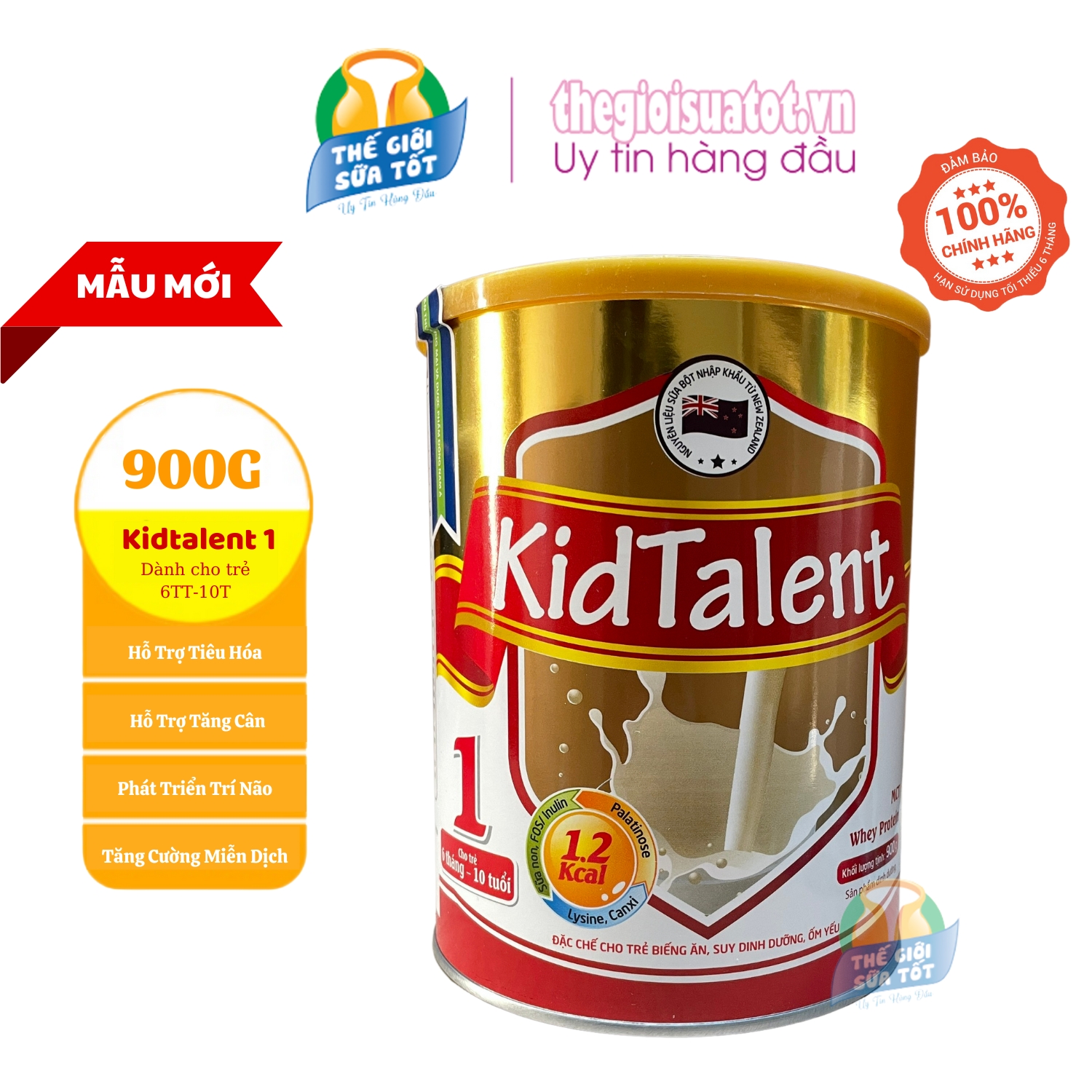 Sữa Kidtalent 1 - 900G - Sữa Bột Dành Cho Trẻ 6 Tháng