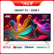 ACE 55" SMART LED TV 805 4k Ultra HD Black