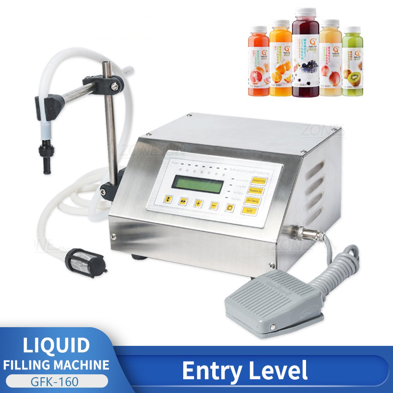 GFK-160 Water Softdrink Liquid Filling Machine Digital Control Water Perfume Milk Small Bottle Filler - Brand OEM Presyo 3,999 Piso*Libreng Shipping