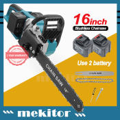 Mekitor Cordless Chainsaw - 16" Rechargeable Electric Power Saw