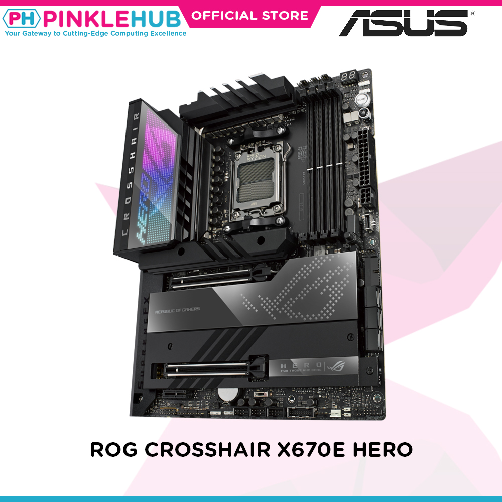 PinkleHub | Asus Rog Crosshair X670E Hero Motherboard