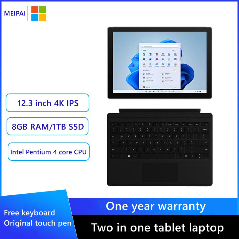 Lazada Philippines - ?MEIPAI?12.3 Inch Dual Camera, Touch Screen (WIFI Bluetooth) LaptopTablet Phone and Laptop 2 In 1, Windows 10 Quad-core CPU, 8GB RAM +1024GB Hard Disk (complimentary Keyboard)