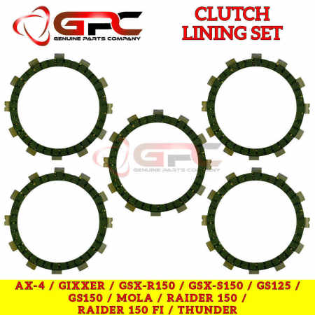 Suzuki Raider 150 Clutch Lining Set, GPC Brand