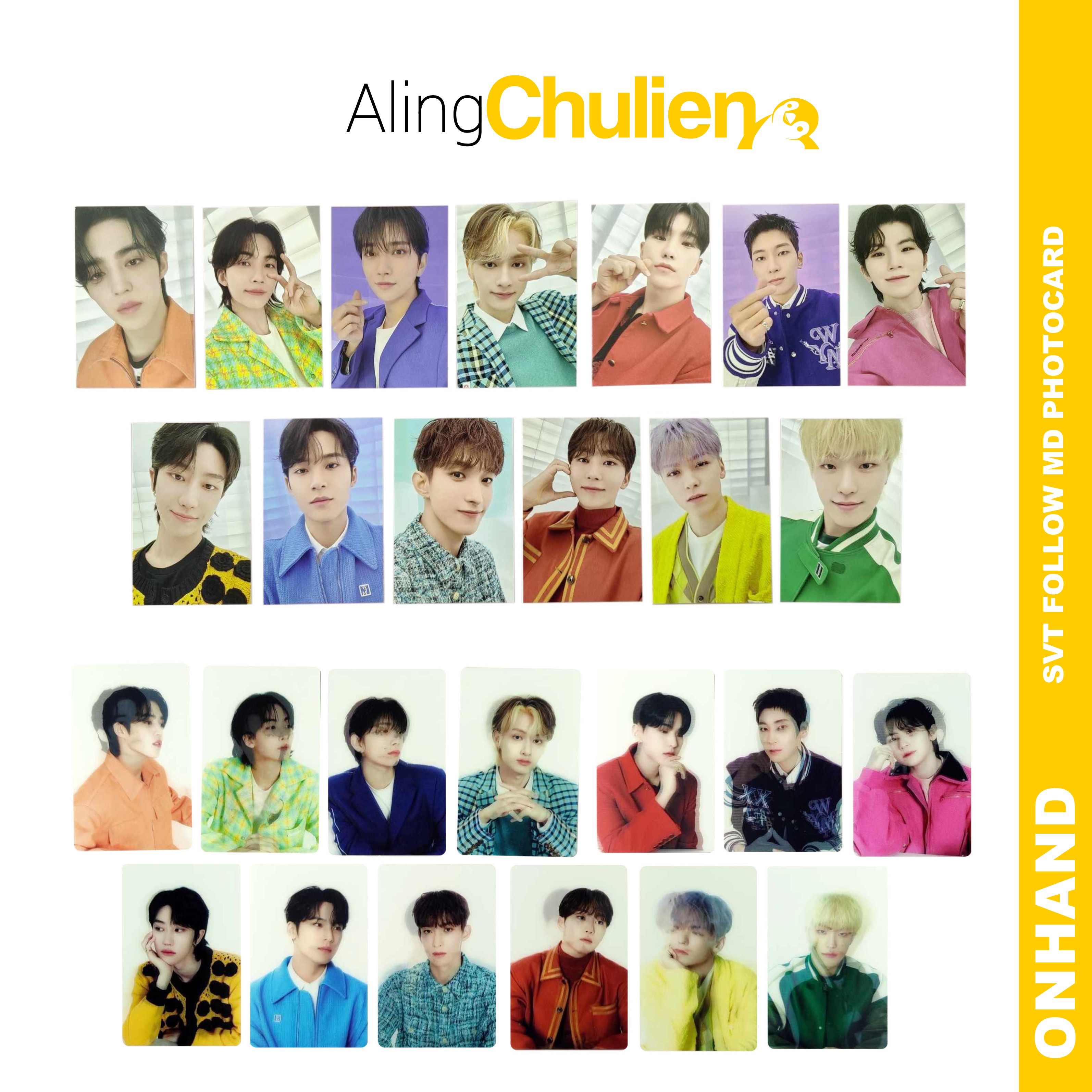 Seventeen Follow Official Windbreaker Lenticular Photocard