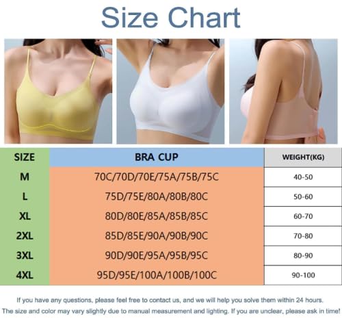 2023New Ultra Thin Ice Silk Lifting Bra Plus Size Bra 3XL Women