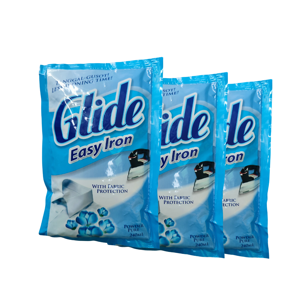 Glide Easy Iron/ with Fabric Protection/ Starch Spray 500ml Ironing powder  pure and fresh bouquet tanggal gusot