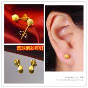 18k Bangkok gold earrings #050