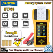 AUTOOL BT760 Battery Tester with Printer and Load Test