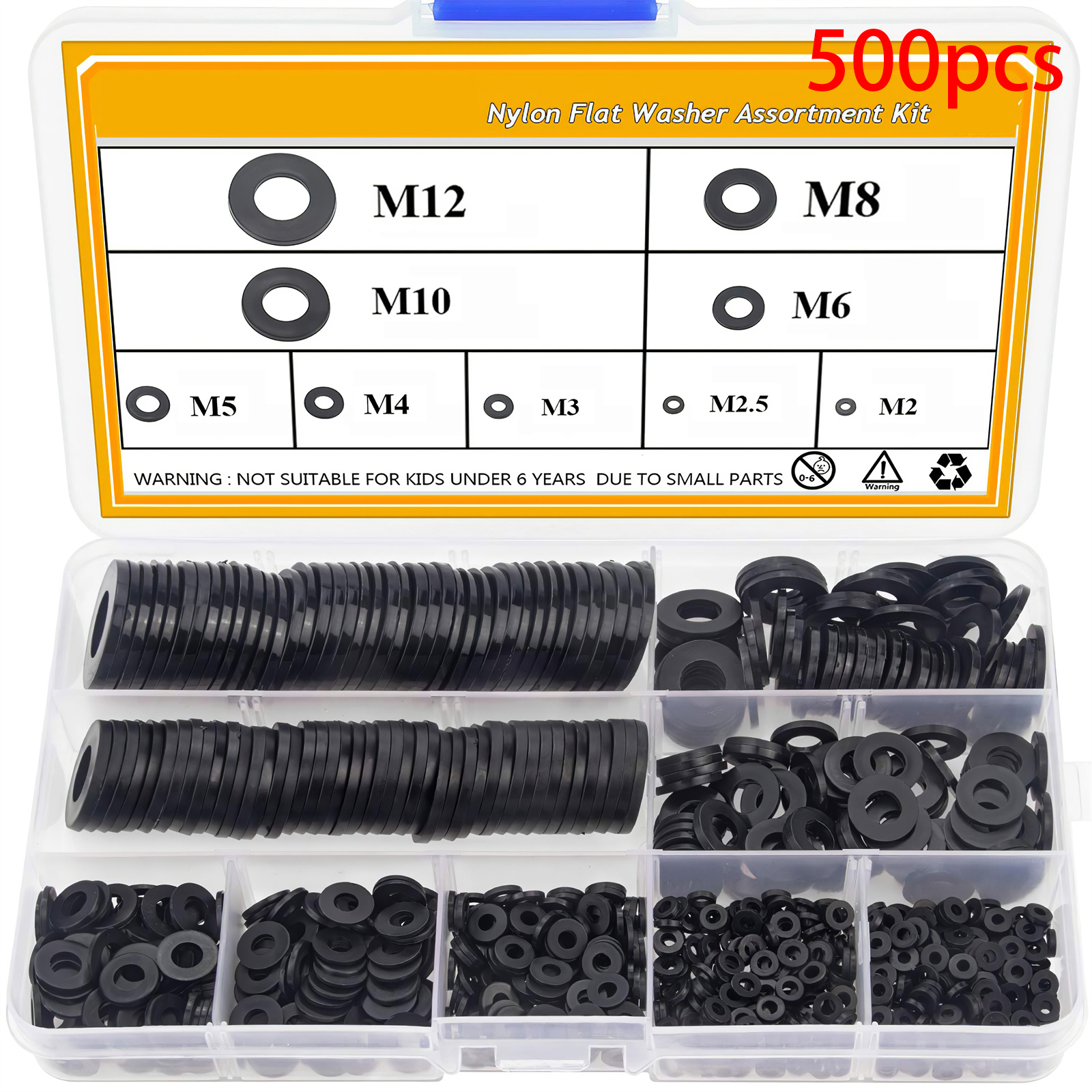 M14 Nylon Flat Washers Gasket O-Ring Insulation Sealings For Screw Bolt M3 