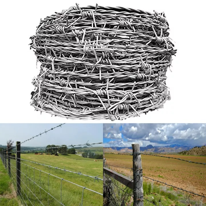 Iron Barbed Wire Roll Fence, Galvanized Anti-rust, Anti-climb Protection