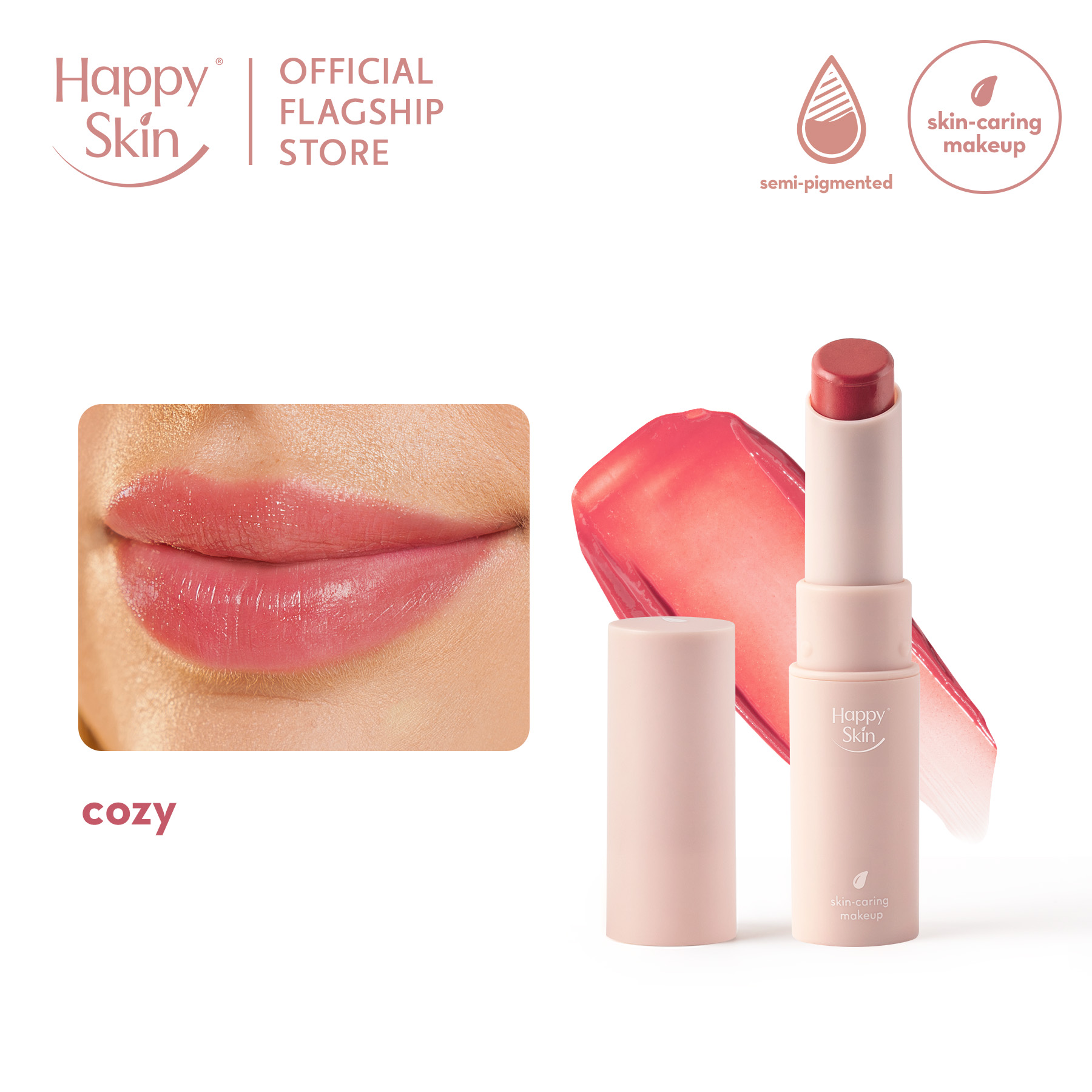 Discount on Happy Skin  shoes - SKU: Happy Skin Lip Slip in Cozy [Weightless Balmy Lip Tint]