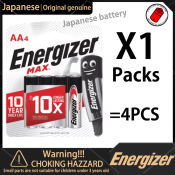 Energizer AA Alkaline Batteries, 4-Pack