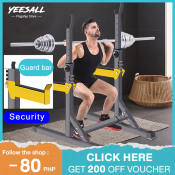 Multifunctional Squat Rack with Adjustable Barbell - Brand Name: FlexFit