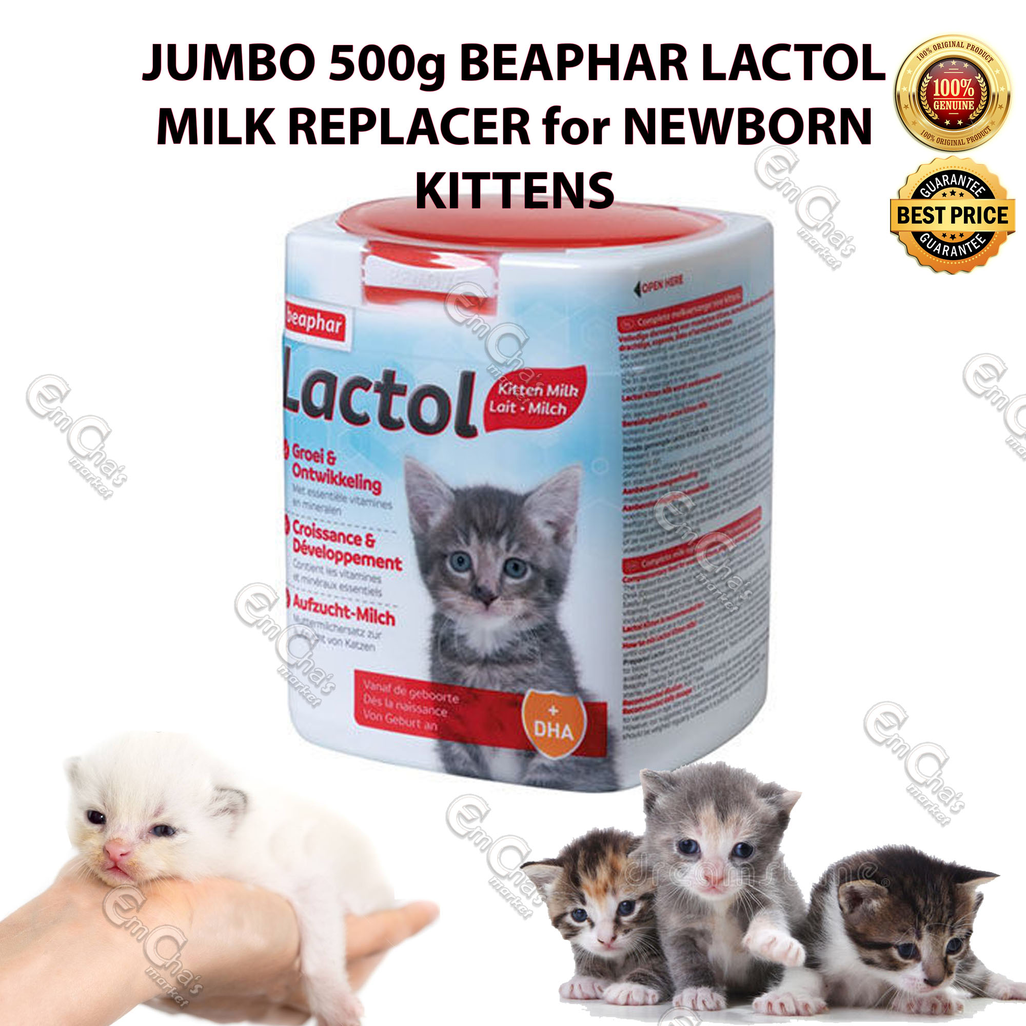 How much milk outlet for newborn kitten