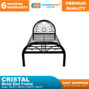 CRISTAL METAL BED FRAME - Affordahome Furniture