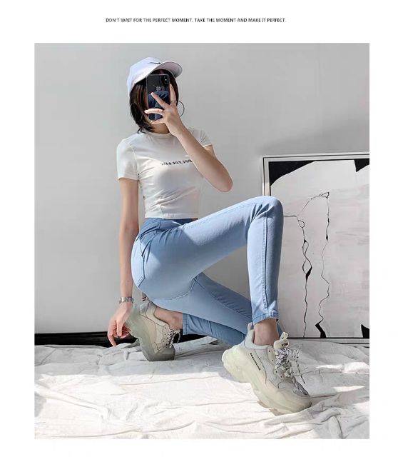 Lansite High waist Pants Skinny Jeans 