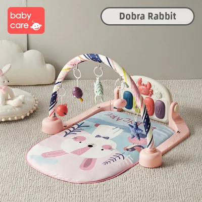 babycare Baby Play Gym With Music Play Mat Gaming Carpet Educational Rack Toys Musical Piano Soft Lighting Rattles Toys Activity Gym Playmats Infant Fitness (4)