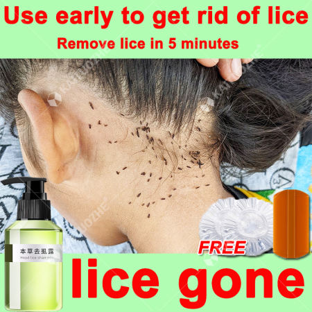 Kid's Lice Removal Shampoo with Grate Comb - 
