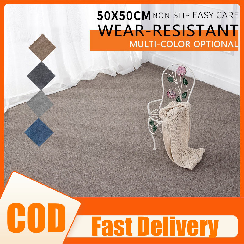 50x50cm Carpet Tiles - Noise Prevention, Anti-Slip, Wear-Resistant