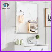 Rectangular Wall-Mounted Bathroom Mirror - Non-Perforated Design