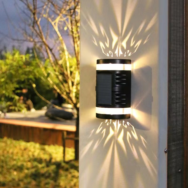 Iriver Solar LED Waterproof Wall Lamp for Outdoor Decor