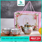 EBUY YU Vintage Princess Tea Set with Gift Box