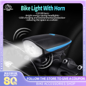 Mountain Bike Horn Light: Rechargeable Waterproof Night Flashlight