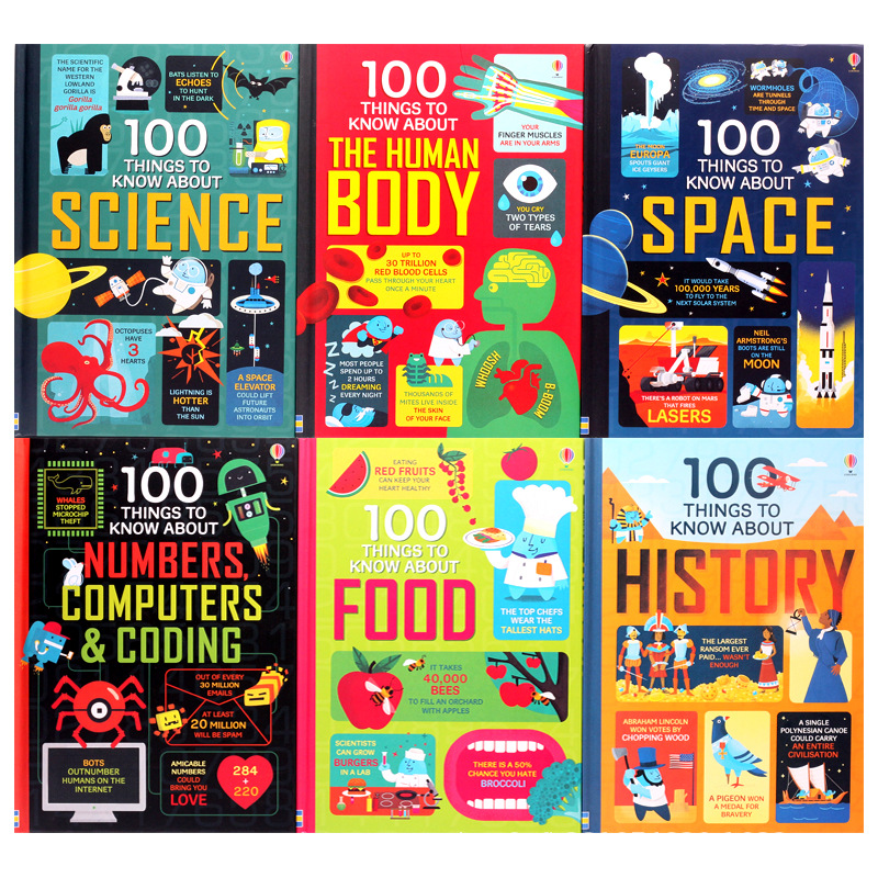 12冊セットUsborne100 things to know about 6 Books/Set Usborne 100 Things to Know About Science Space History