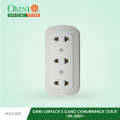 OMNI 3-Gang Convenience Outlet 10A 250V~ - WSO-003