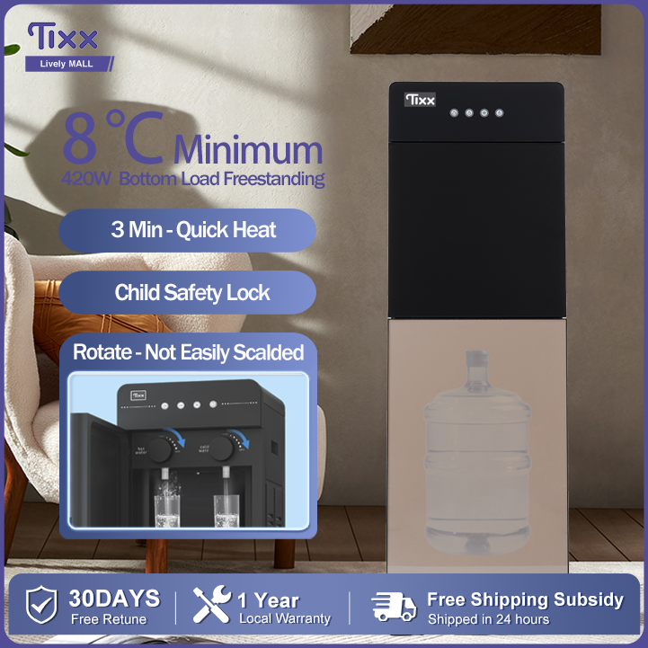 Tixx Water Dispenser Smart Touch Screen Low Noise Bottom Load Cold And Hot Water Independent Water Dispenser Pump Presyo  3,799 Piso*Libreng Shipping