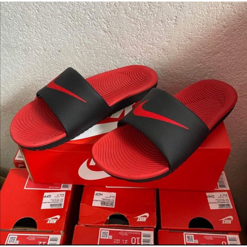 SPOT HOT SALE] Nike Kawa Slides Black 