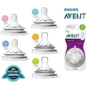 Philips Avent Natural Nipples/Teats 2-Pack - New Design