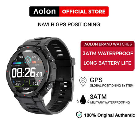Aolon Navi R Smartwatch - GPS, Waterproof, Fitness Tracker