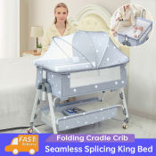 Liftable Baby Rocker Bassinet Bed with Mosquito Net