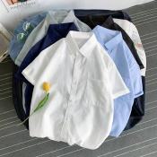 Korean Oversized Polo Shirt for Women - Casual Cotton Unisex