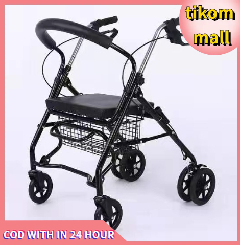 Stainless Steel Adjustable Walker With Wheels Prevention Of O