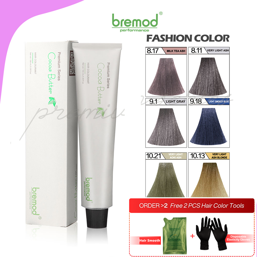 Bremod Cocoa Butter Hair Color Milk Tea Ash 8.17