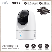 eufy Indoor Cam Pan & Tilt: 2K Resolution, Smart Home Security