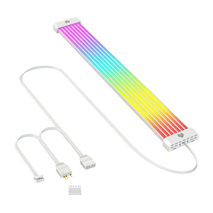 Voiakiu Câble d'extension d'alimentation RGB adressable, câble ATX RGB 24  Pin/2x8 Pin/3x8 Pin, câble d'extension d'alimentation de Ligne ATX RGB