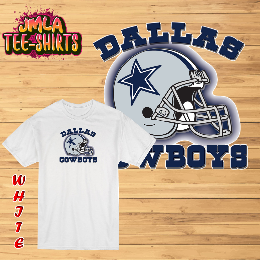 Original Gildan Brand NFL Dallas Cowboys Football Team T Shirt Cowboys Shirt  Football Shirt Rubberized Print Cowboys Shirt