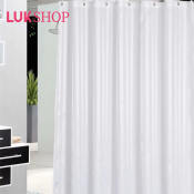 Luk Premium Striped Shower Curtain - Waterproof and Stylish