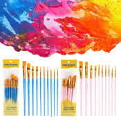 HIGHTUNE 10-Piece Professional Paint Brush Set