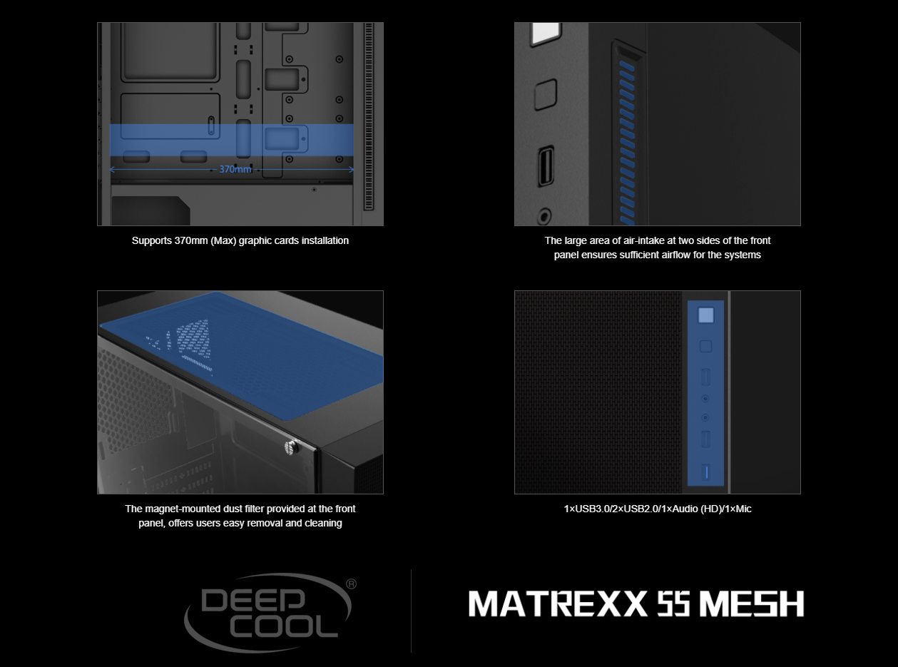 DeepCool Matrexx 55 MESH DP-ATX-MATREXX55-MESH