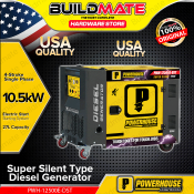 BUILDMATE 10.5kW Super Silent Diesel Generator PH-PWH-12500E-DST