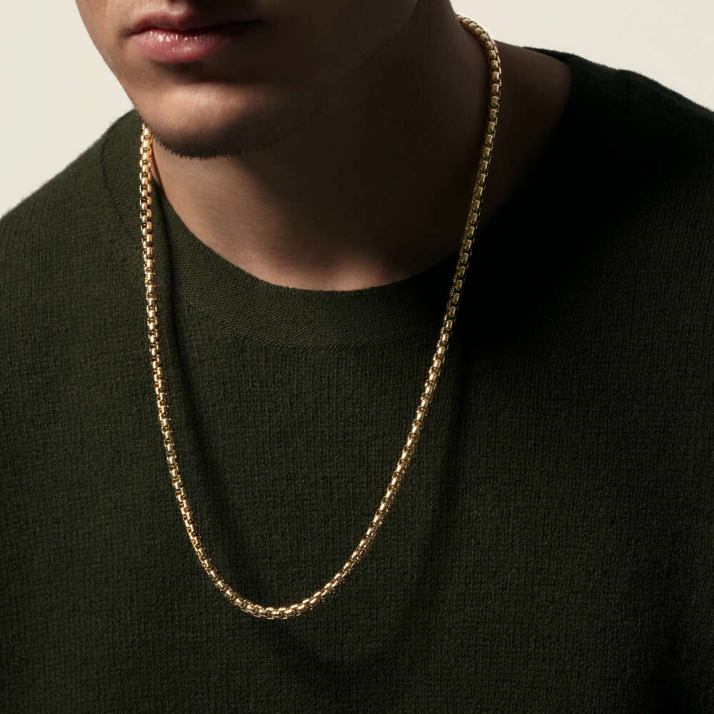 G WOLF 3mm Box Chain Necklace Necklace 