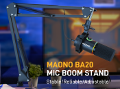 MAONO Scissor Arm Stand for Professional Podcast Microphones