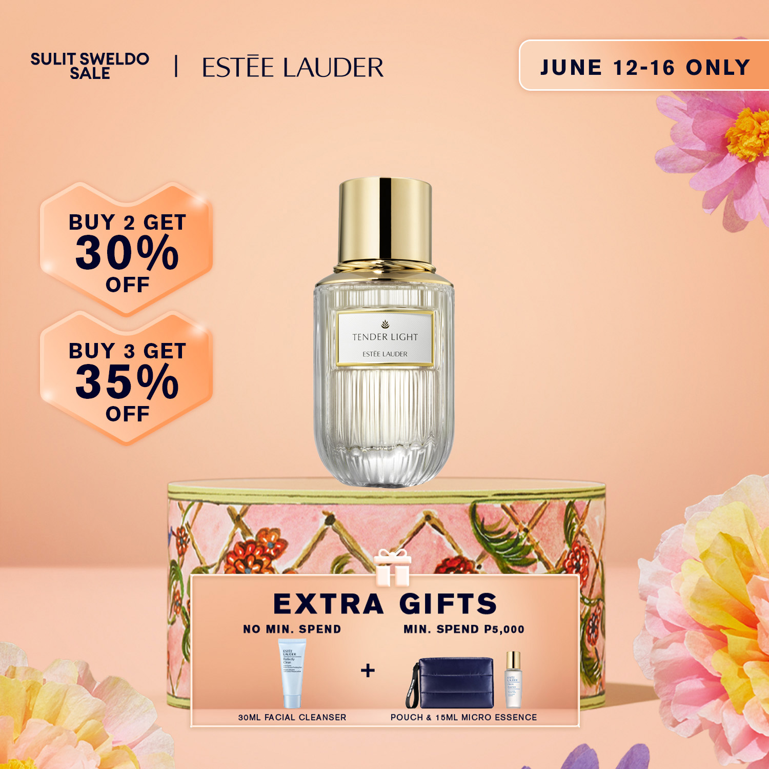 Estee Lauder Tender Light 40ml Perfume • Luxury Fragrance Collection